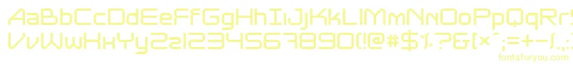 Astrolyte Font – Yellow Fonts on White Background