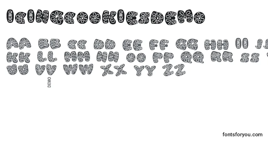 A fonte IcingCookiesDemo (113215) – alfabeto, números, caracteres especiais