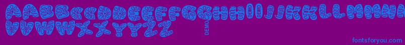 IcingCookiesDemo Font – Blue Fonts on Purple Background