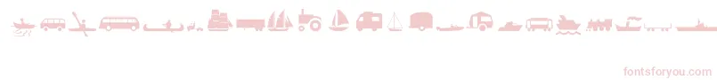 TransportMt Font – Pink Fonts on White Background