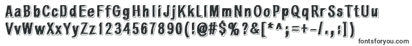 WhiteLightBlackLine Font – Filled Fonts