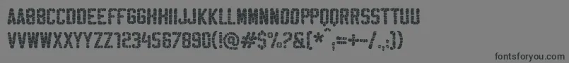 SablonHyperWashed Font – Black Fonts on Gray Background