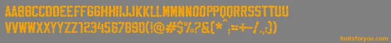 Weitere Informationen zur SablonHyperWashed-Schriftart SablonHyperWashed-Schriftart – Orangefarbene Schriften auf grauem Hintergrund