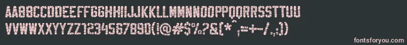 SablonHyperWashed Font – Pink Fonts on Black Background