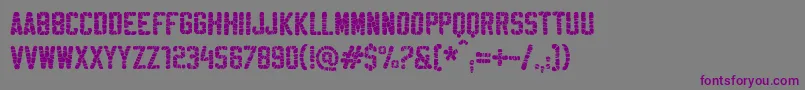 SablonHyperWashed-Schriftart – Violette Schriften auf grauem Hintergrund