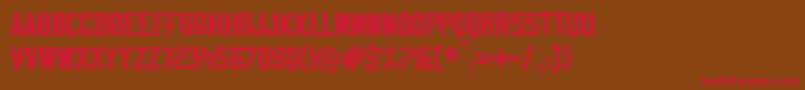 SablonHyperWashed Font – Red Fonts on Brown Background