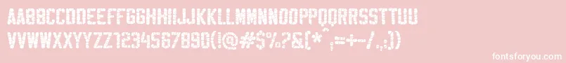 SablonHyperWashed Font – White Fonts on Pink Background