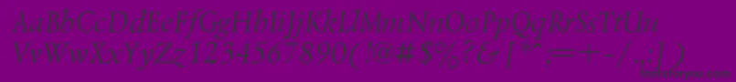 Lazursk3 Font – Black Fonts on Purple Background