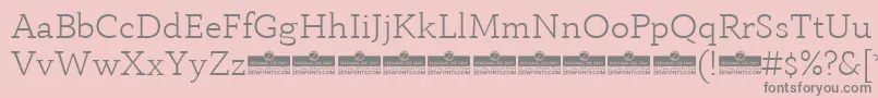 AnaphoraLightTrial Font – Gray Fonts on Pink Background