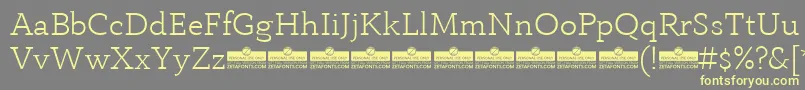 AnaphoraLightTrial Font – Yellow Fonts on Gray Background