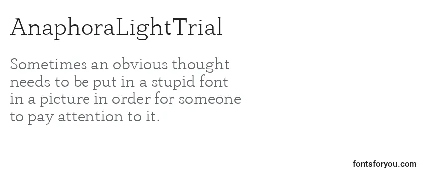 AnaphoraLightTrial Font
