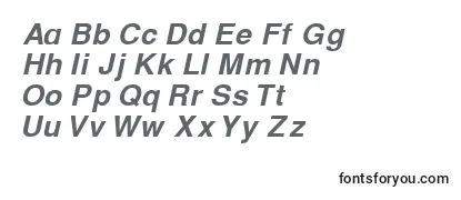 CyrillichelvetBolditalic Font