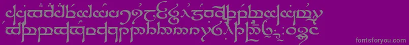 TengwarSindarin Font – Gray Fonts on Purple Background