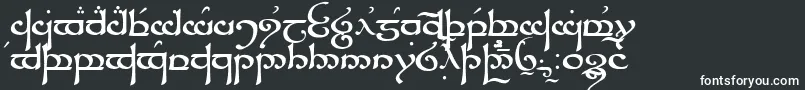 Шрифт TengwarSindarin – белые шрифты на чёрном фоне