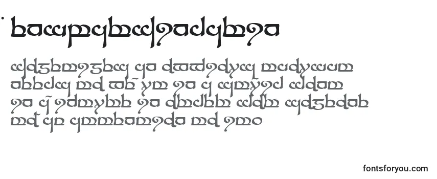 Überblick über die Schriftart TengwarSindarin