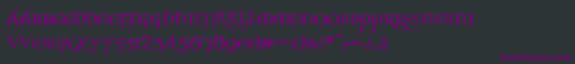 Noelblack Font – Purple Fonts on Black Background
