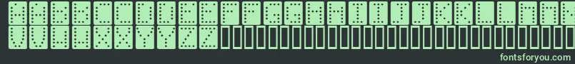 Шрифт Dominoeffectnormal – зелёные шрифты на чёрном фоне