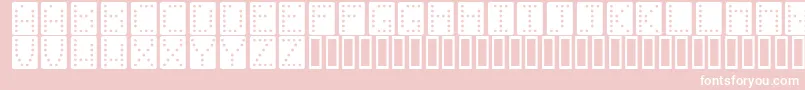 Dominoeffectnormal Font – White Fonts on Pink Background
