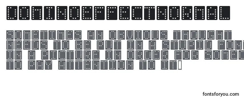 Przegląd czcionki Dominoeffectnormal
