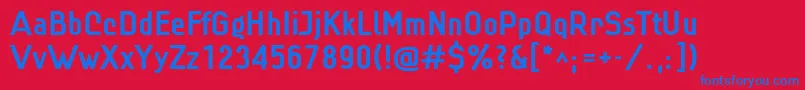 Linbld Font – Blue Fonts on Red Background