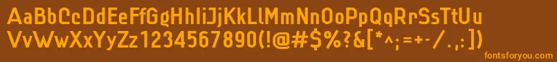 Шрифт Linbld – оранжевые шрифты на коричневом фоне