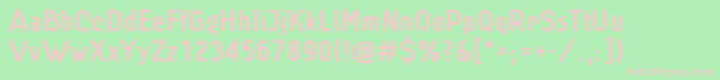 Linbld Font – Pink Fonts on Green Background