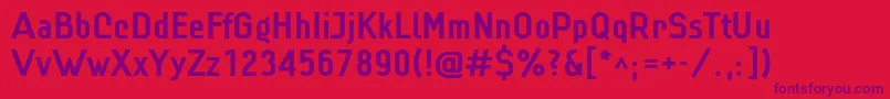 Linbld Font – Purple Fonts on Red Background