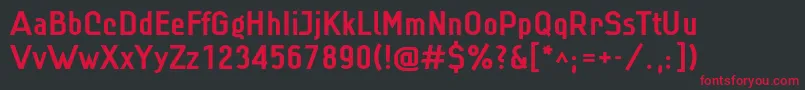 Linbld Font – Red Fonts on Black Background