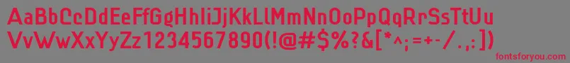Linbld Font – Red Fonts on Gray Background