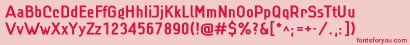 Linbld Font – Red Fonts on Pink Background