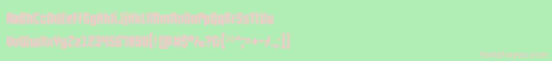 Pxlxxl Font – Pink Fonts on Green Background