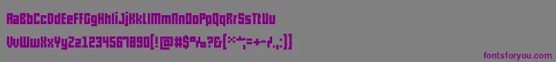 Шрифт Pxlxxl – фиолетовые шрифты на сером фоне