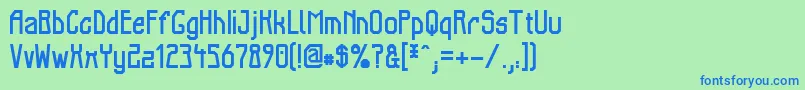More about ElbTunnel Font ElbTunnel Font – Blue Fonts on Green Background