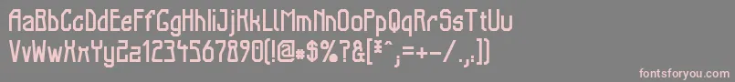Шрифт ElbTunnel – розовые шрифты на сером фоне