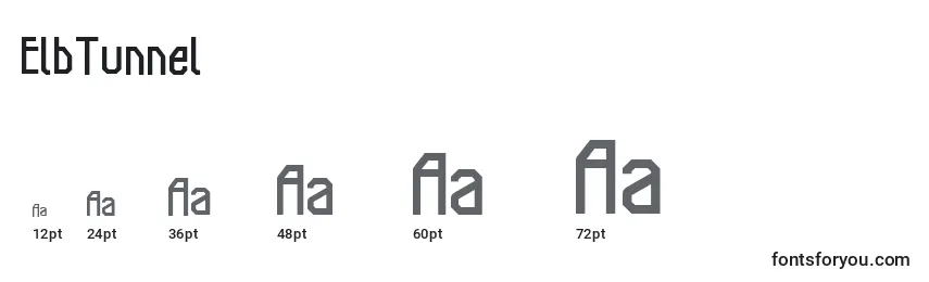 Размеры шрифта ElbTunnel