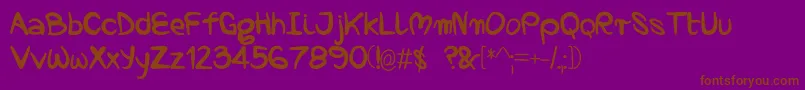 Nopra Font – Brown Fonts on Purple Background