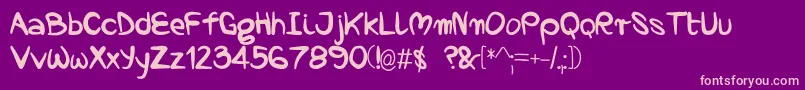 Nopra Font – Pink Fonts on Purple Background