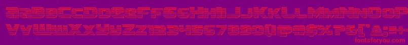 Terranchrome Font – Red Fonts on Purple Background