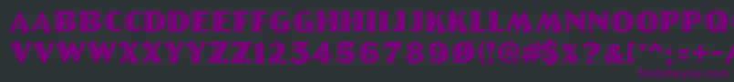 GeLetterCut Font – Purple Fonts on Black Background