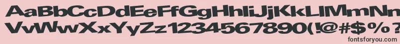 AtRegularTtnorm Font – Black Fonts on Pink Background