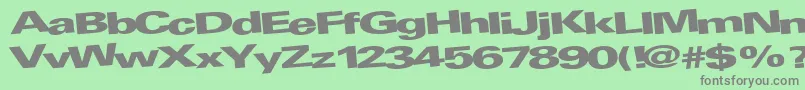 AtRegularTtnorm Font – Gray Fonts on Green Background