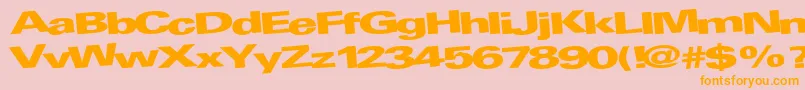 AtRegularTtnorm Font – Orange Fonts on Pink Background