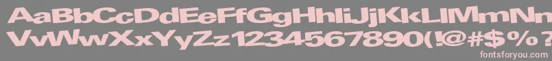 AtRegularTtnorm Font – Pink Fonts on Gray Background