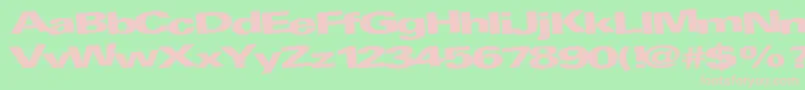 AtRegularTtnorm Font – Pink Fonts on Green Background