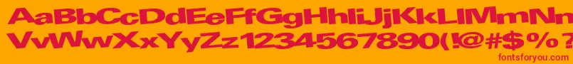 Подробнее о шрифте AtRegularTtnorm Шрифт AtRegularTtnorm – красные шрифты на оранжевом фоне