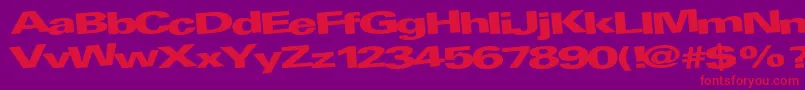 AtRegularTtnorm Font – Red Fonts on Purple Background