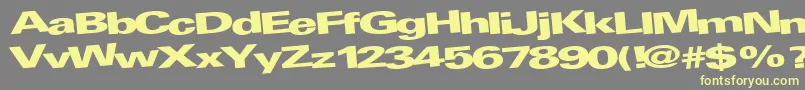 AtRegularTtnorm Font – Yellow Fonts on Gray Background