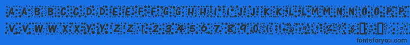 Whimzee Font – Black Fonts on Blue Background