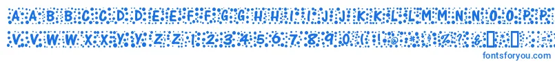 Whimzee Font – Blue Fonts on White Background
