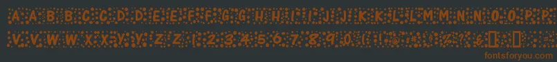 Whimzee Font – Brown Fonts on Black Background